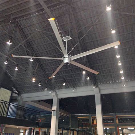 2.4m Industrial Giant Ceiling Fan 8 Ft Restaurant Ceiling Fans With Aluminum Alloy Blades