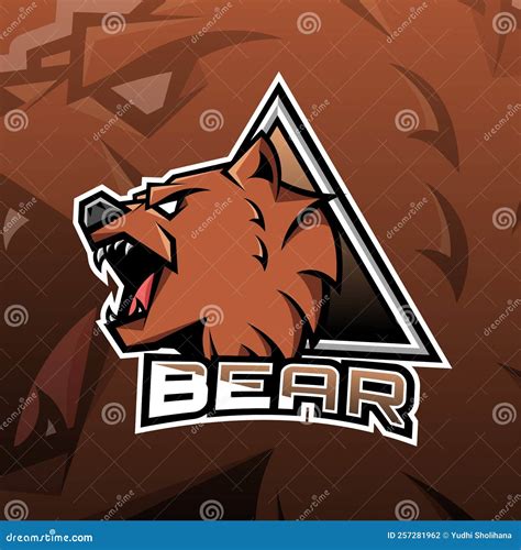 Bear mascot logo stock vector. Illustration of fauna - 257281962