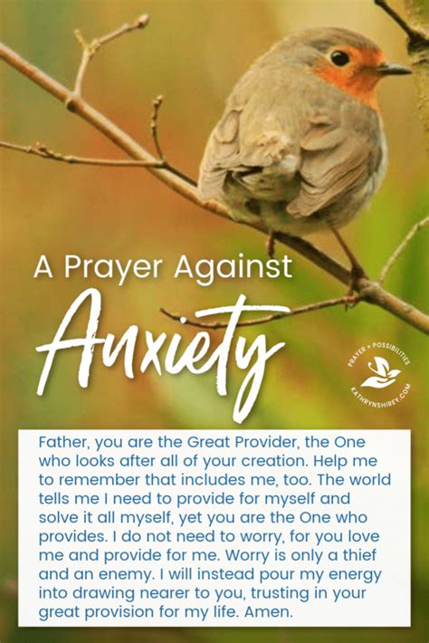 Daily Prayer Against Anxiety - Prayer & Possibilities