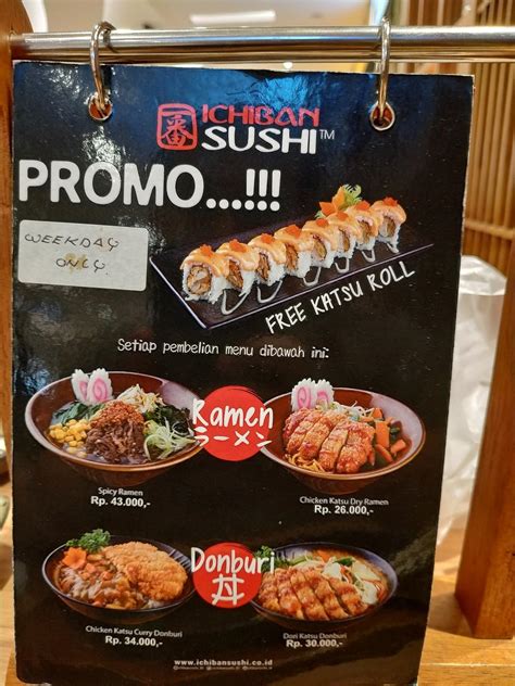 Menu at Ichiban Sushi Transmart Tegal restaurant, Tegal