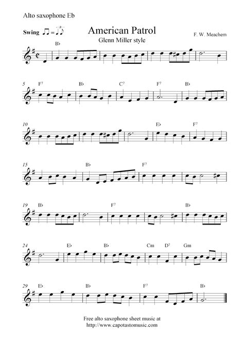 Free Printable Christmas Sheet Music For Alto Saxophone - Free Printable