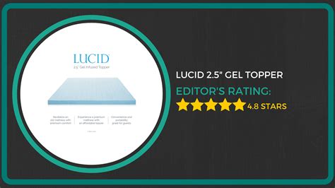 Lucid Gel Infused Memory Foam Mattress Topper Review