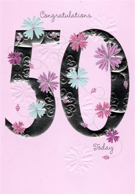 Happy 50th Birthday Greeting Card | Cards | Love Kates