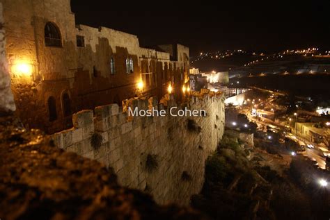 "Jerusalem old city at night" by Moshe Cohen | Redbubble