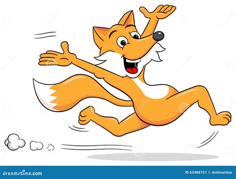 Running Fox Vector