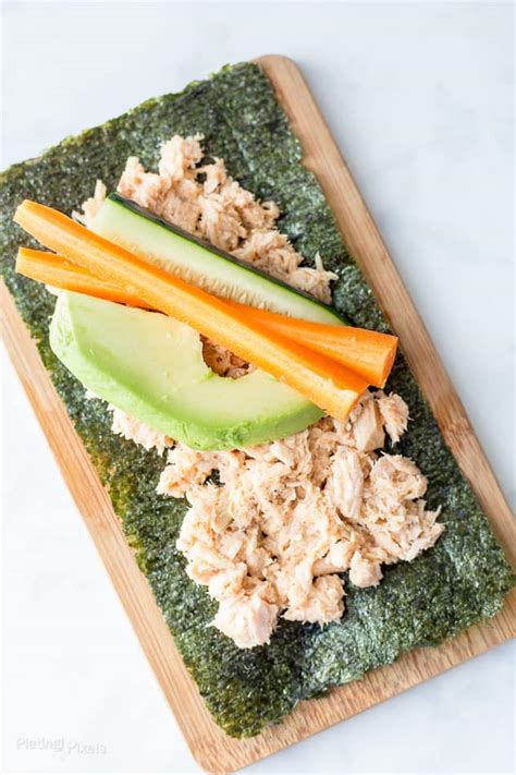 Paleo Tuna Salad Nori Wraps - Plating Pixels