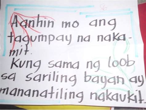 slogan tungkol sa kalayaan ng ating bansa - Brainly.ph