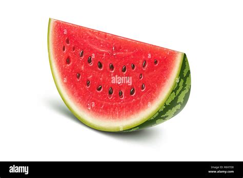 Watermelon slice illustration, digital painting Stock Photo - Alamy