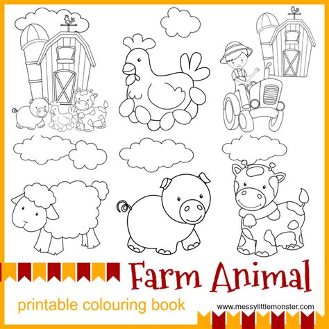 Farm Animal Coloring Pages For Toddlers - Select from 35450 printable coloring pages of cartoons ...