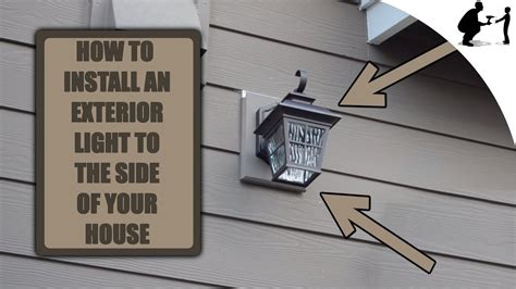 How To Install An Exterior Light To Your Home - YouTube