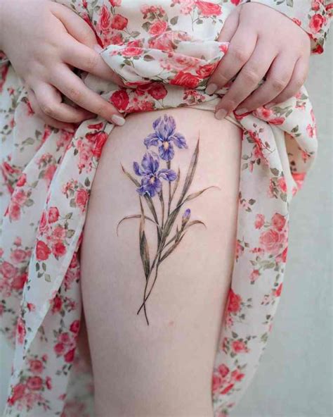 10 Best Iris Tattoo Designs and Meanings - HowLifeStyles