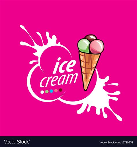 Logo ice cream Royalty Free Vector Image - VectorStock