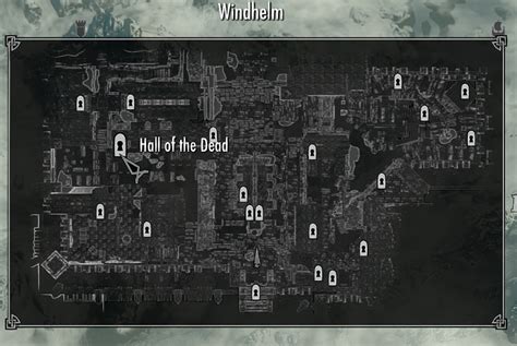 Image - Hall of the dead whiterun windhelm map.png | Elder Scrolls | FANDOM powered by Wikia