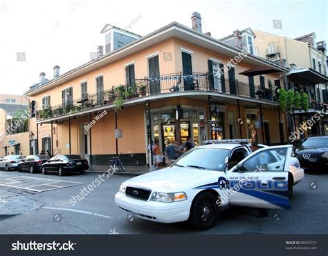 New Orleans, Louisiana - August 5: A Police Car In The French Quarter ...