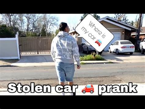 STOLEN CAR PRANK ON BOYFRIEND!!!! - YouTube