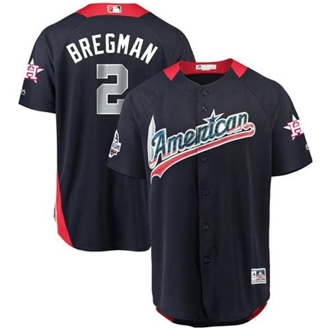 Astros #2 Alex Bregman Navy Blue 2018 All-Star American League Stitched ...