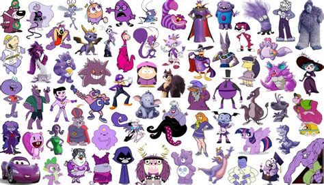 Click the Purple Cartoon Characters Quiz - By ddd62291