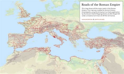 Roads of the Roman Empire - Vivid Maps Ancient Rome, Ancient History, Ancient World Maps ...