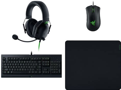 Razer RZ85-02742300-B3M1 Power Up Bundle V2 Headset + Keyboard + Mouse + Mousepad Gaming Bundle ...