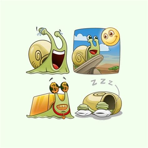 Snail Emoji Stickers by mohamed taoufik