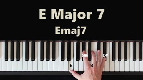 E Major Chord Piano