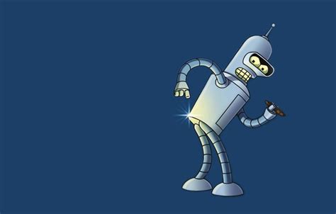 Wallpaper blue, robot, Bender, Futurama, Futurama, Bender Bending Rodriguez for mobile and ...