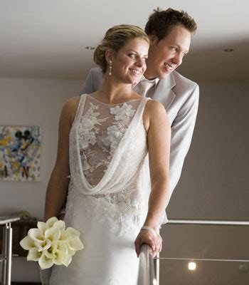 Kim Clijsters and Brian Lynch Wed - Polka Dot Bride