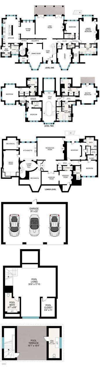 Hamptons Mansion Floor Plans