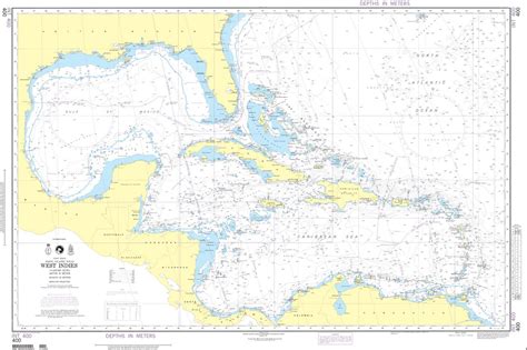 West Indies NGA Chart 400 - West Indies NGA Chart 400 - Shop Online at WorldOfMaps.com