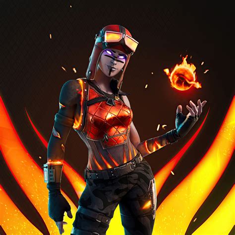 Wallpaper blaze character skin, fortnite, fire ball, 2020 desktop ...