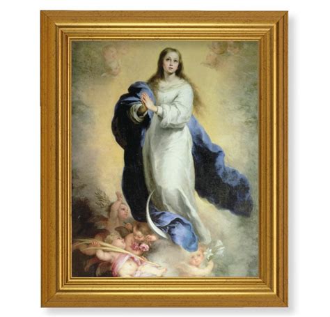 Immaculate Conception Gold Framed Art - Buy Religious Catholic Store