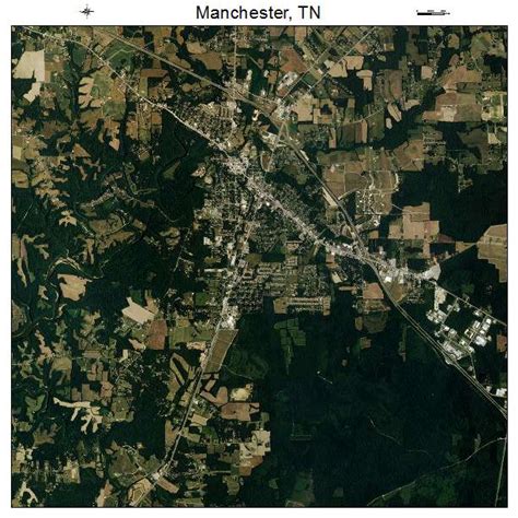 Aerial Photography Map of Manchester, TN Tennessee