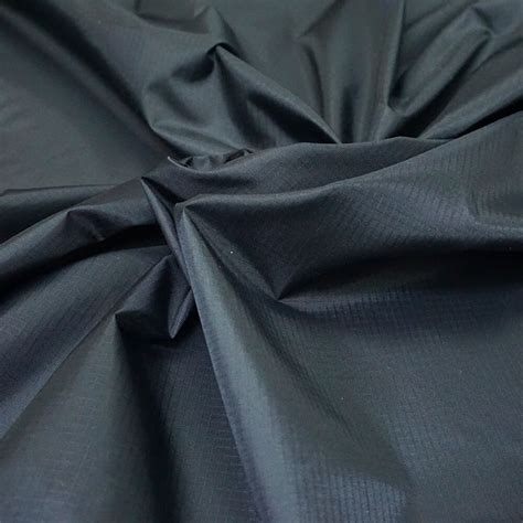 Ripstop Nylon - Black - Gala Fabrics