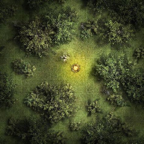 A small campfire map (20x20 squares / 1000 x 1000 pixels) : dndmaps | Fantasy map, Dungeon maps ...