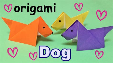 Origami Easy for Kids but Cool | How to Make a Paper Dog | Origami Animal Dog Tutorial - YouTube