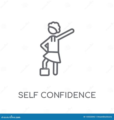 Self Confidence Linear Icon. Modern Outline Self Confidence Logo Stock Vector - Illustration of ...