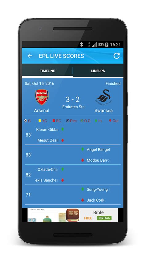 EPL Live Scores 2017/18 - Android Apps on Google Play