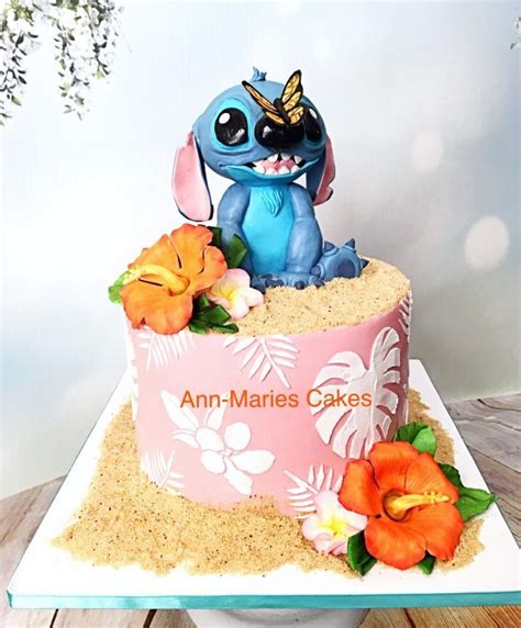 Stitch Birthday Cake | Disney birthday cakes, Disney cakes, Stitch cake