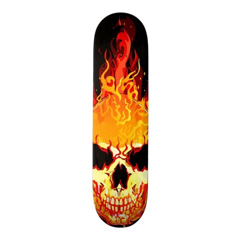 Flaming Skull Skateboard | Zazzle.com | Cool skateboards, Skateboard deck art, Skateboard art design