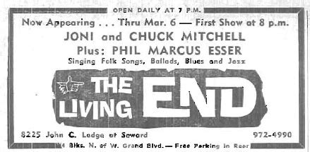 Joni & Chuck Mitchell | The Concert Database