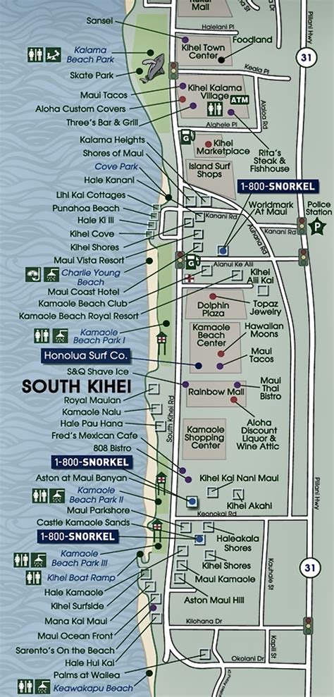 Maui maps Kihei — travelwildnow.com