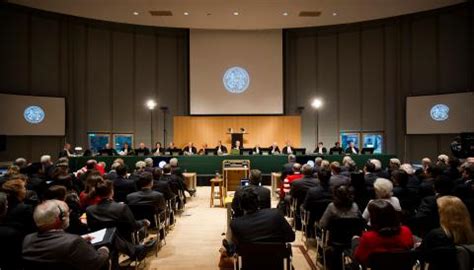 ICJ Judges at the opening of the public hearings in the case concerning ...