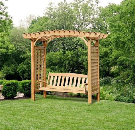 Gazebo Depot | Brandywine Arbor with Swing, Porch Swings ...