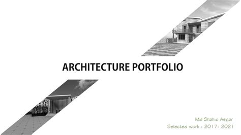 Architecture portfolio for junior architect. by Md Shahid - Issuu