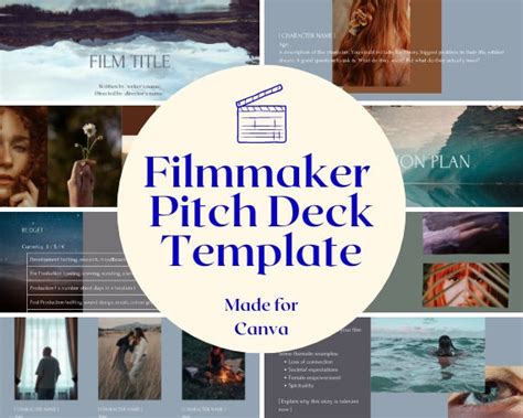 Cinematic Film Pitch Deck Template - Etsy