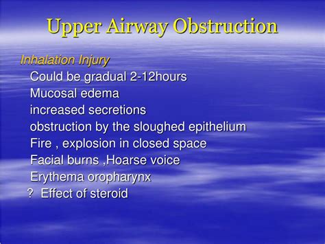 PPT - Upper Airway Obstruction PowerPoint Presentation, free download - ID:3108356