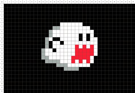 Fantôme Boo • Mario • Pixel Art