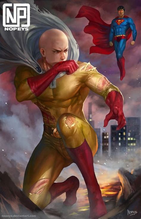 Saitama vs Superman - https://nopeys.tumblr.com/post/165286615975/saitama-vs-superman-hope-you ...