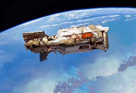 ArtStation - personal I.P./ Concept art Spaceship laboratory + quick sketches / ideations