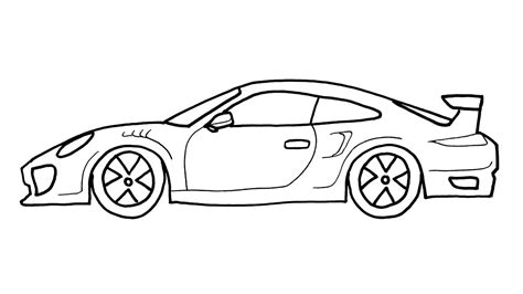 Easy Porsche Drawing